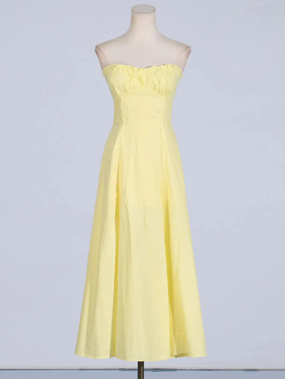 Zip Front Slit Sleeveless Midi Dress