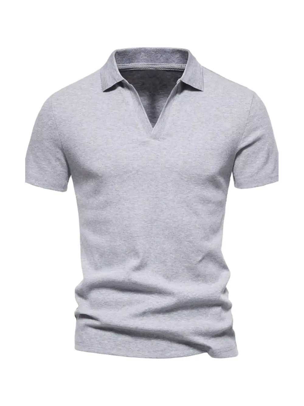 Notched-Collar Polo Shirt