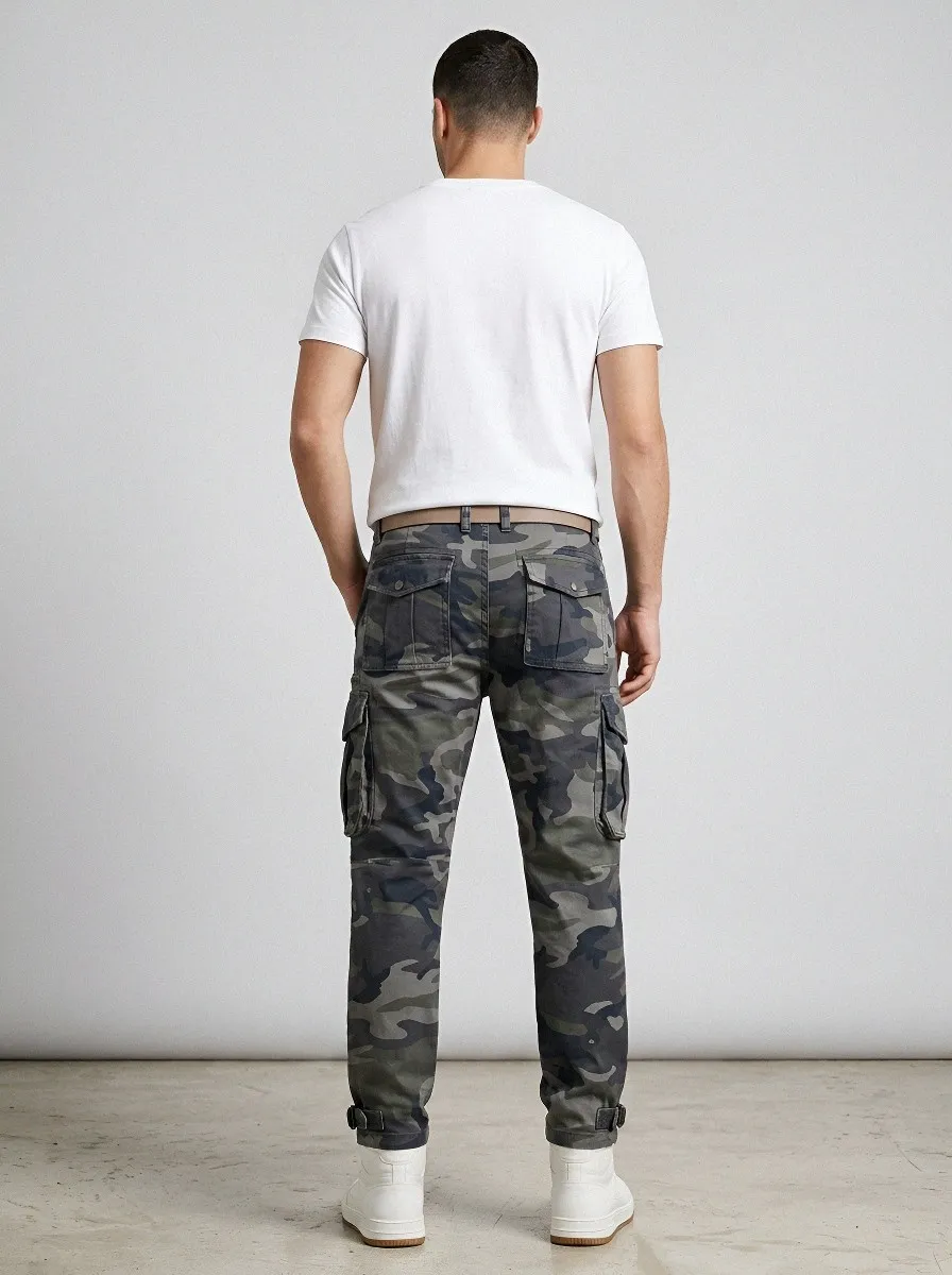Hardwearing-Look Camouflage Tactical Camouflage Cargo Pants