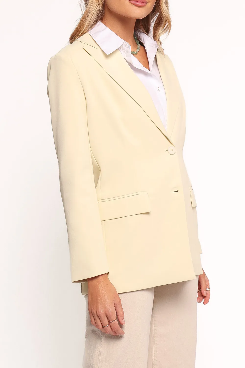 Refined Notched Collar Blazer