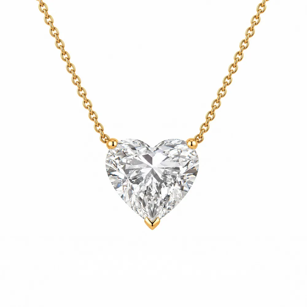 Classic Tonal Heart Diamond Necklace