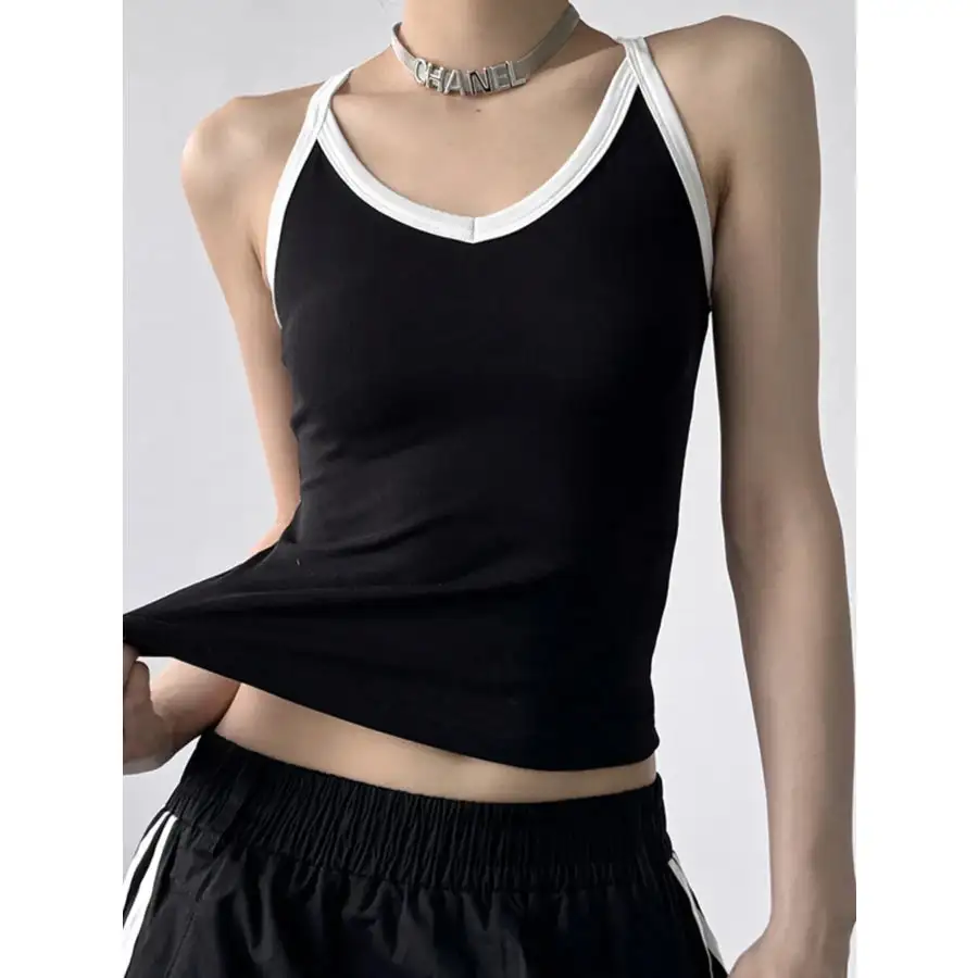 Contrast Trim Camisole Top