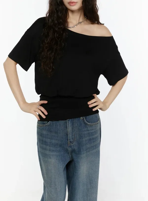 Off-The-Shoulder Relaxed Top