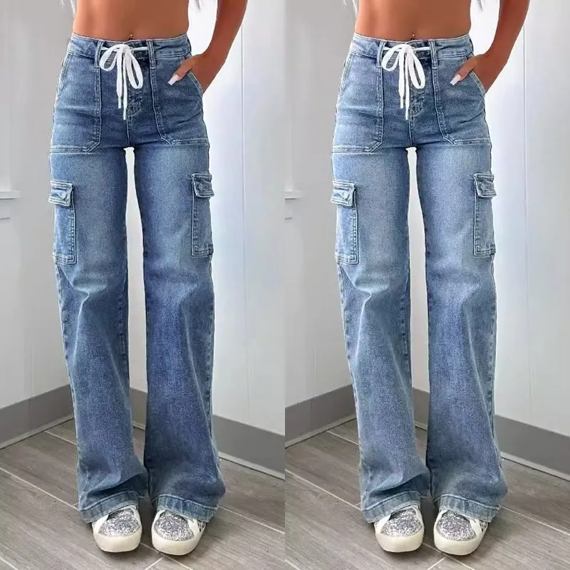 Women's Straight Leg Cargo Jeans