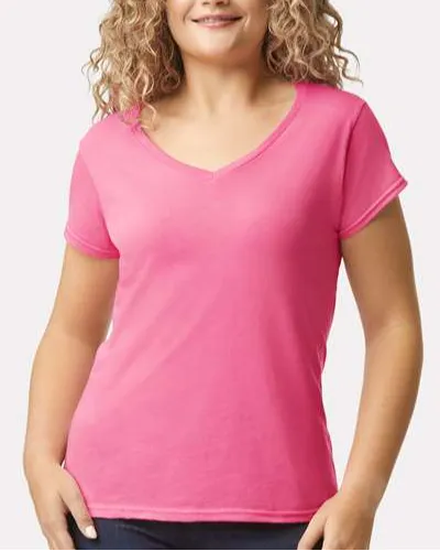 Women's V-Neck Tall Cotton T-Shirt