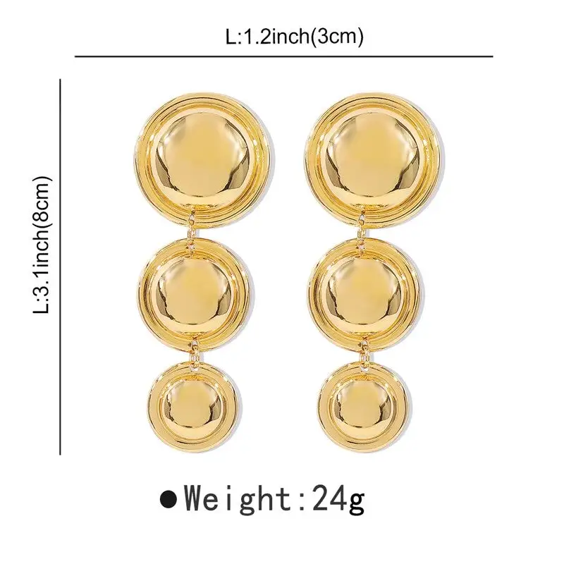 Artful Geometric Statement Earrings