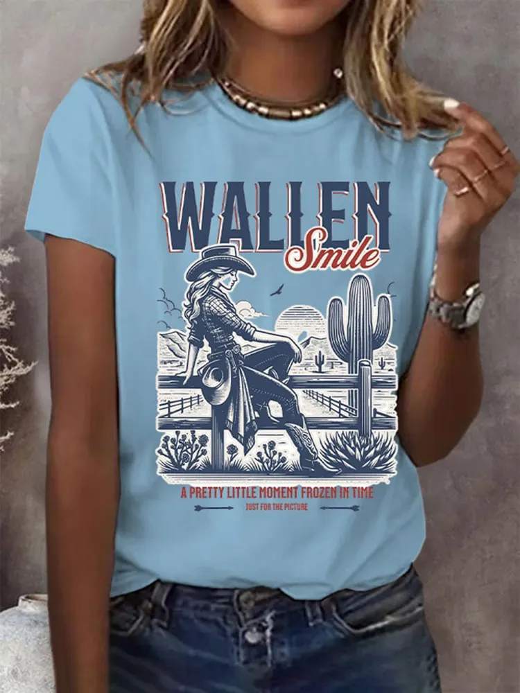 Retro-Inspired Graphic Short-Sleeved T-Shirts