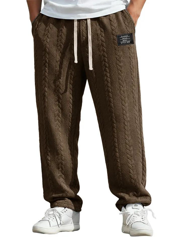 Jacquard Pocket Relaxed Trousers