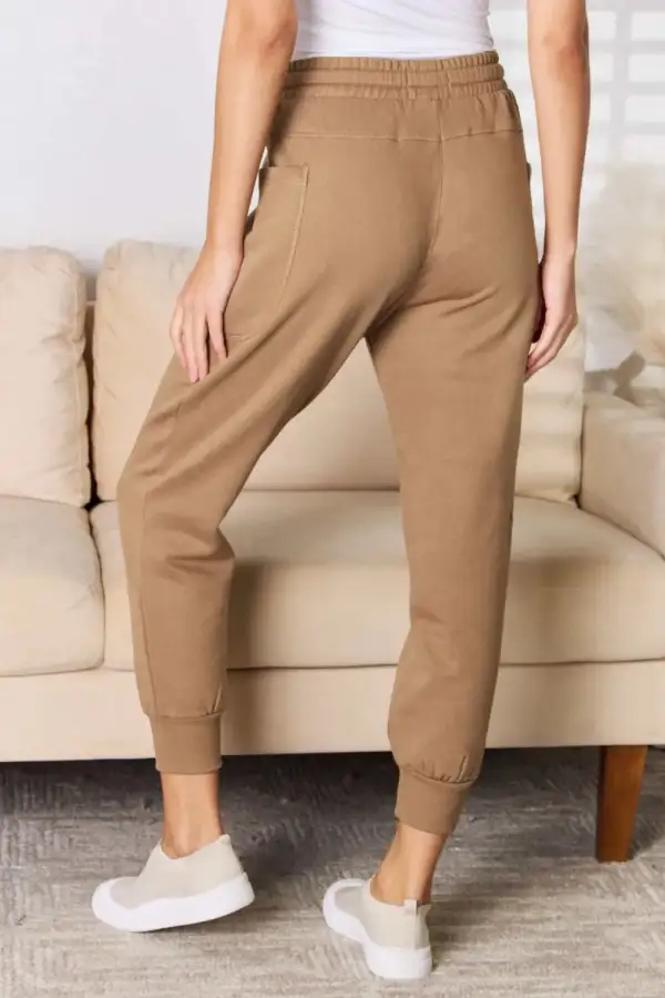 Jogger High Waist Relaxed Fit Pocketed Pants