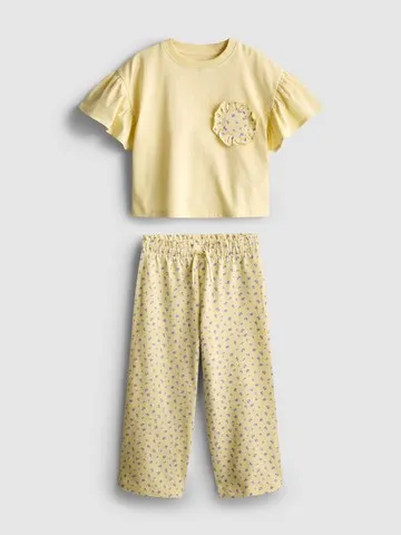 1.5-9yrs | Ruffle T-Shirt and Trousers Set