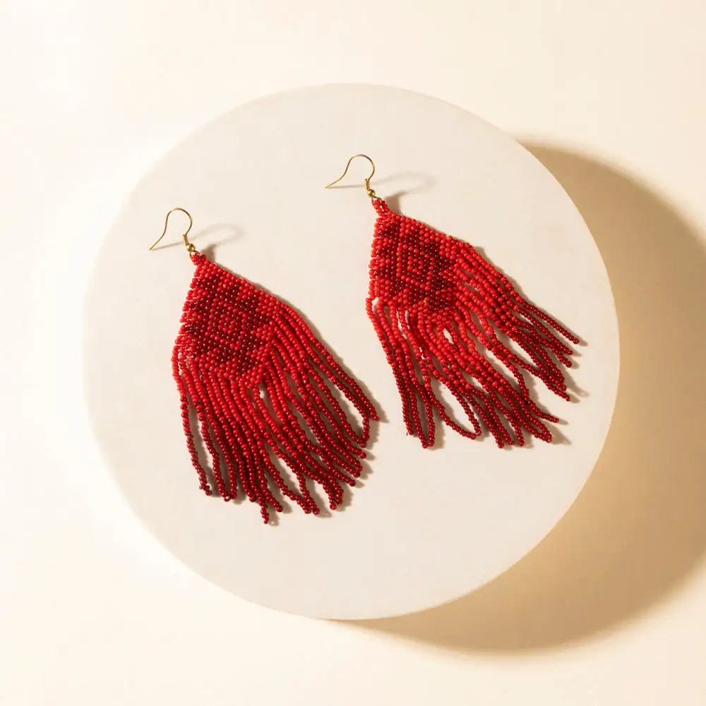 Bold Graphic Artful Fringe Earrings