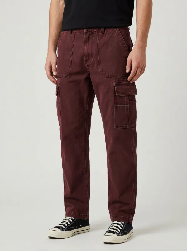 Men's Relaxed Canvas Streetwear Cargo Pants