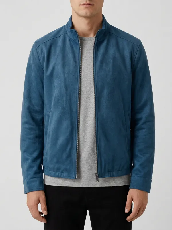 Suede Bomber Jacket