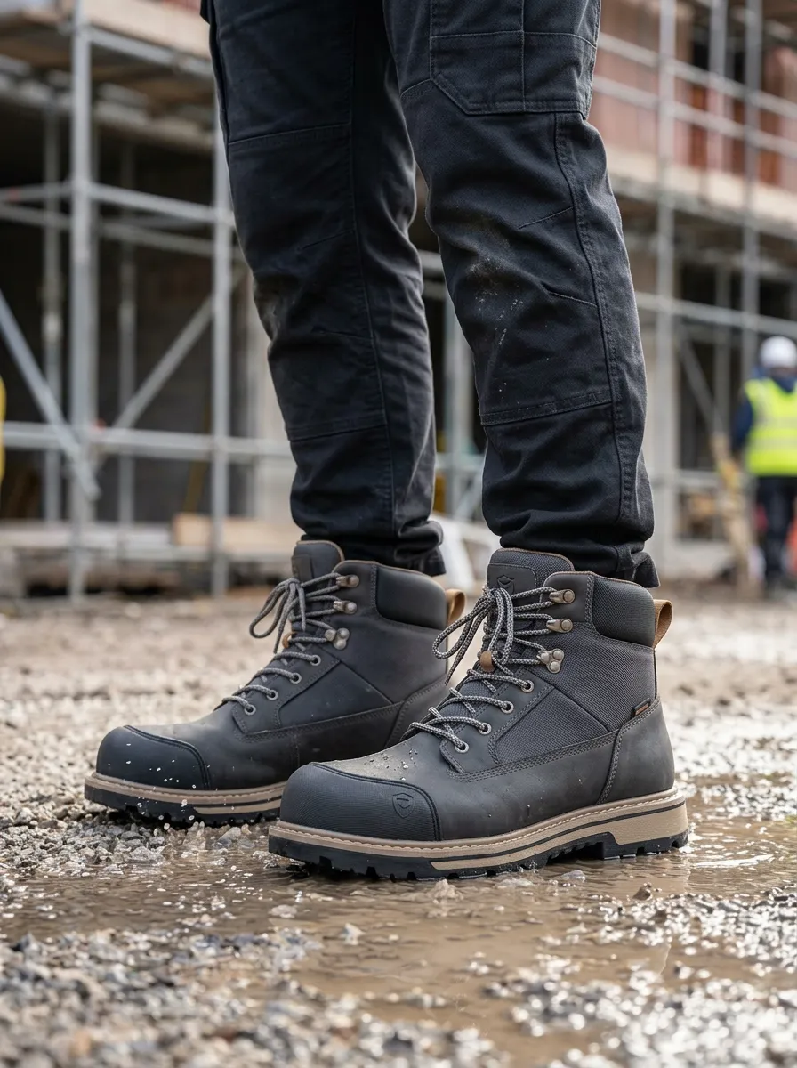 Relaxed Construction Classic Look Men' Waterproof Work Boots