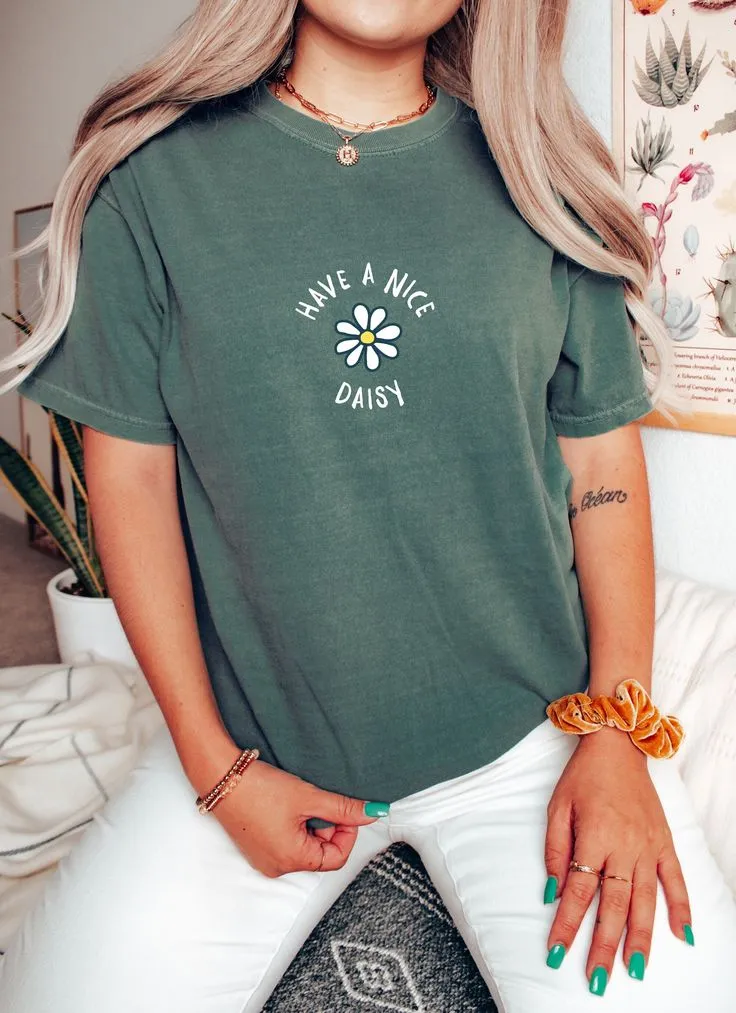 Daisy Quote Cotton Tee