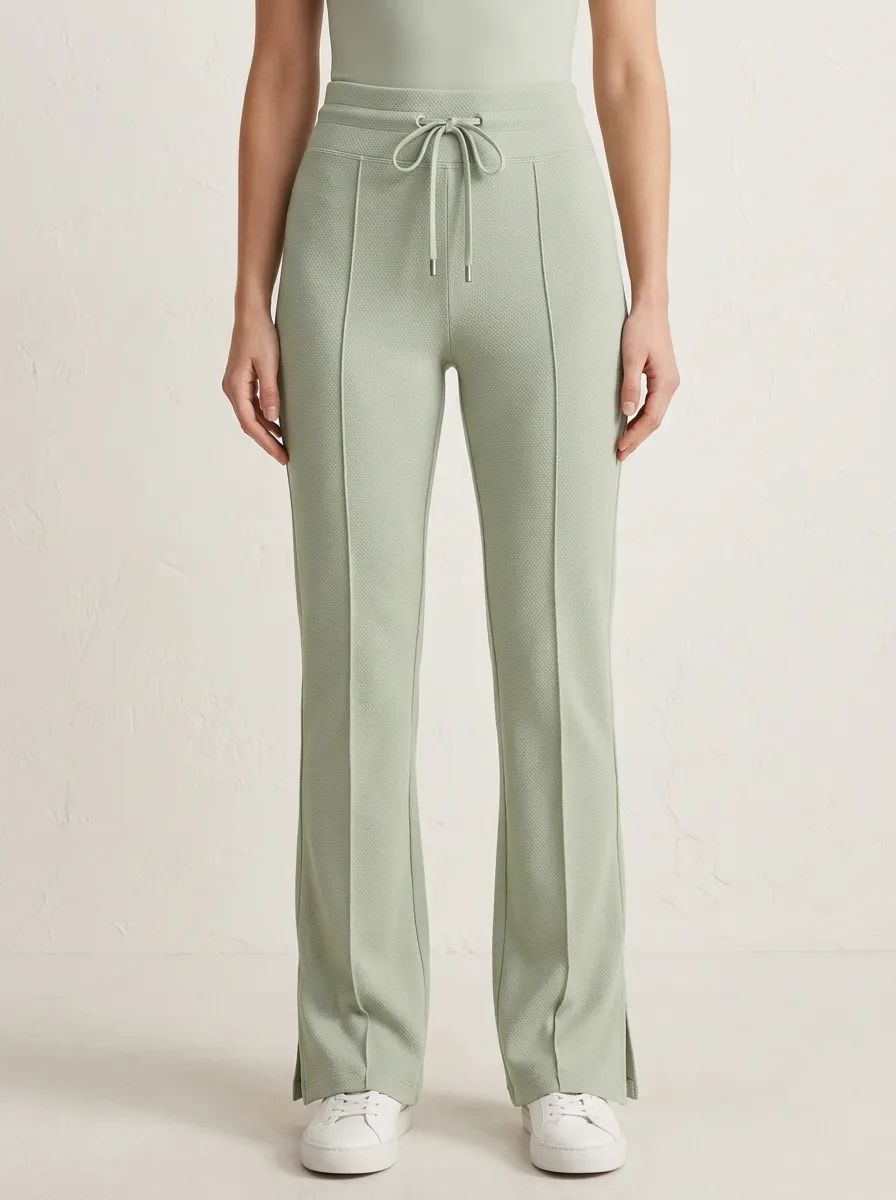 Women's Flared Drawstring Sport Pants