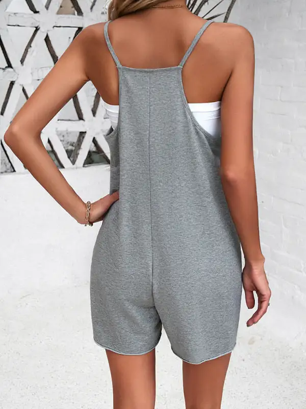 Clean Spaghetti Strap Jumpsuits Jumpsuit Accessory