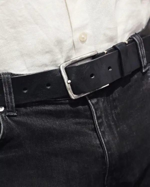 Classic Rugged Leather Waist Belt
