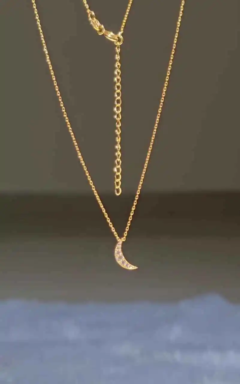 Crescent Moon Everyday Necklace