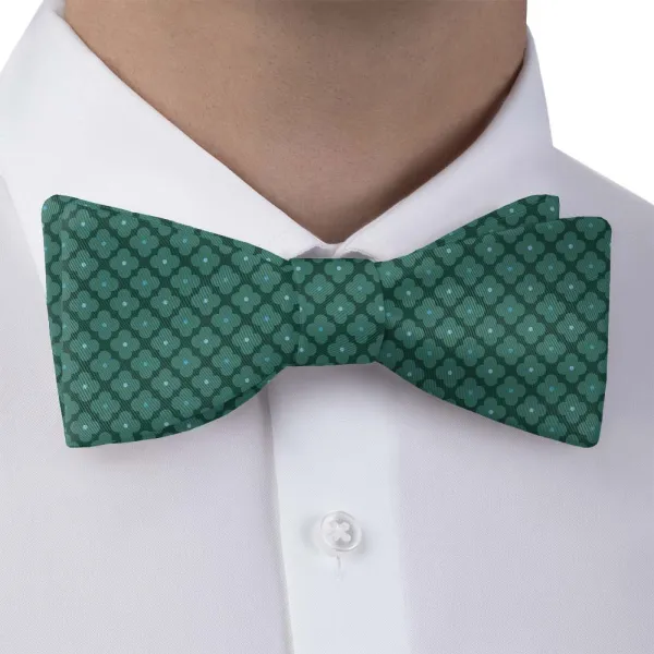 Piquena Floral Motif Bow Tie