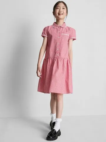 7-15yrs | Cotton Rich Gingham Check School Dress