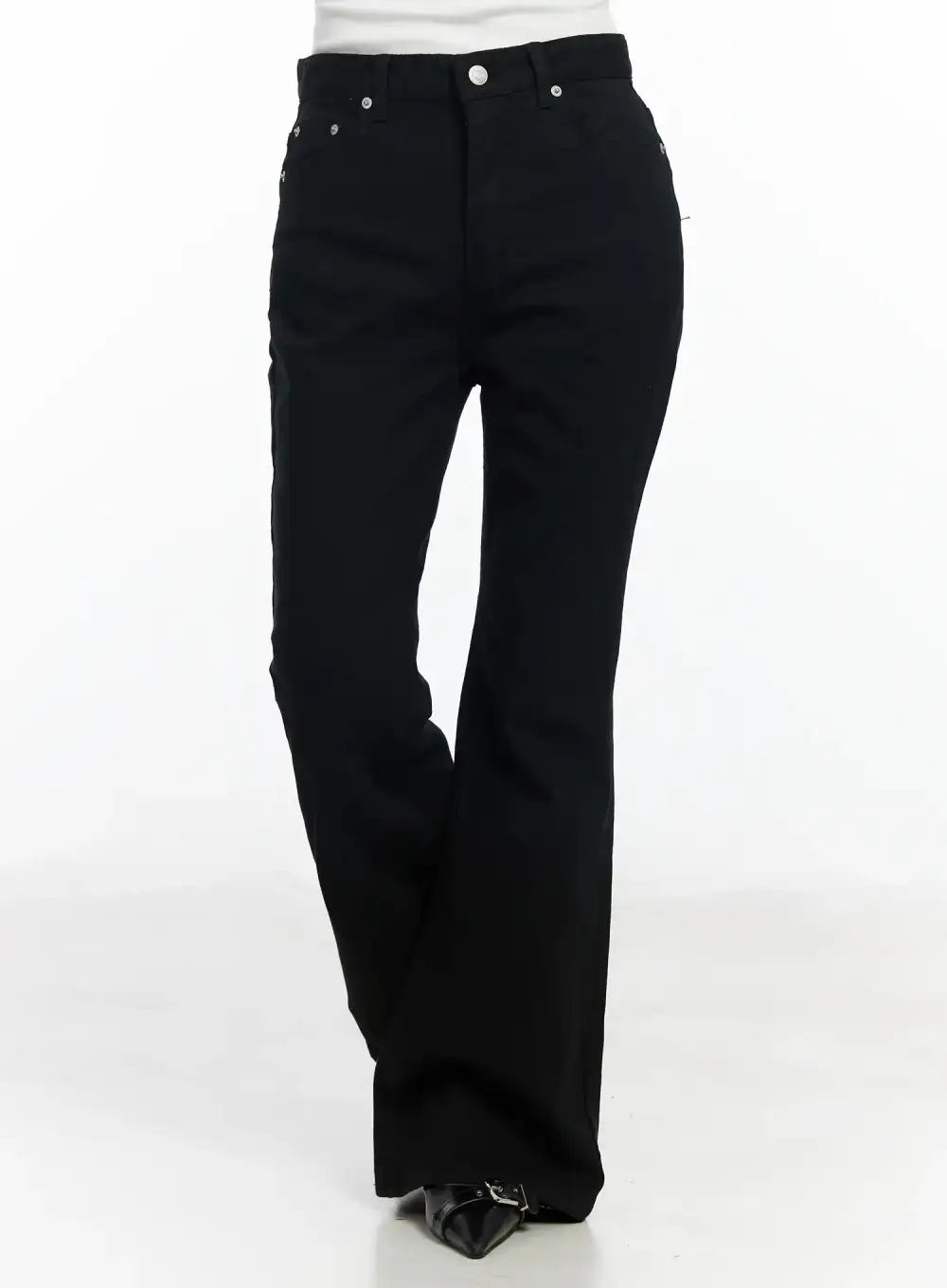 High-Rise High-Waist Bootcut Jeans