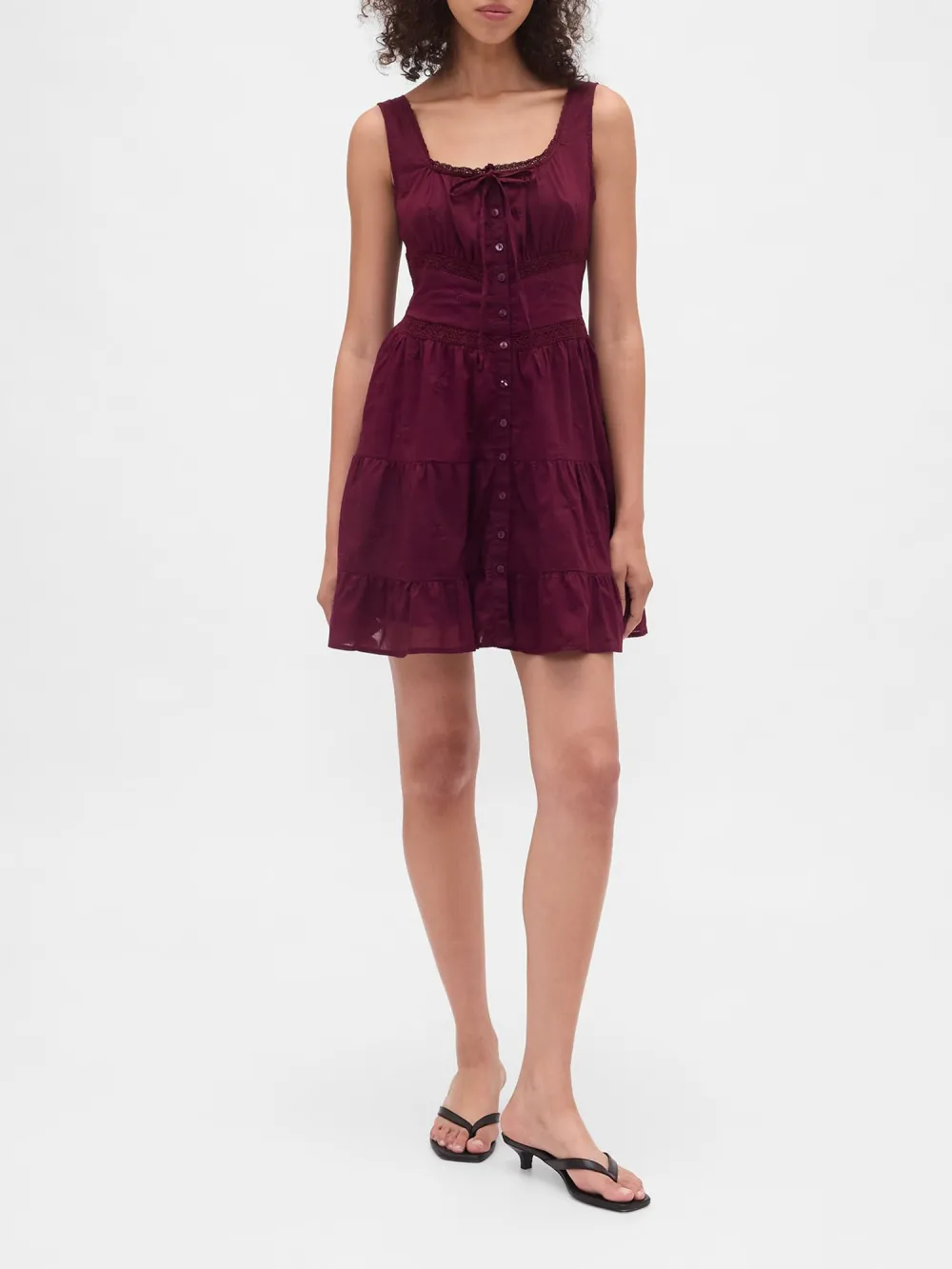 Sleeveless Breathable Button Up Dress