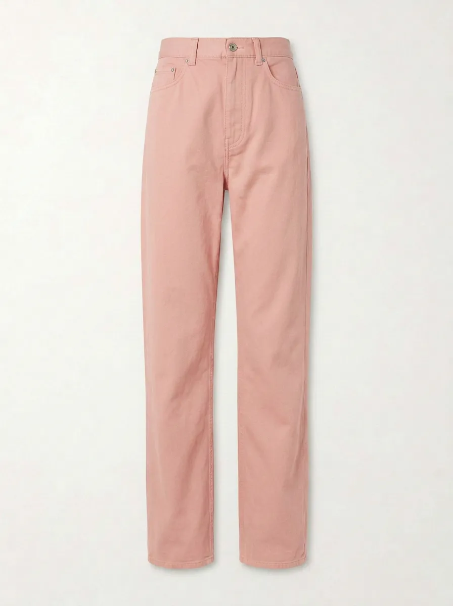 Women's Casual Olive Green Solid Mid-Rise Straight Leg Pants