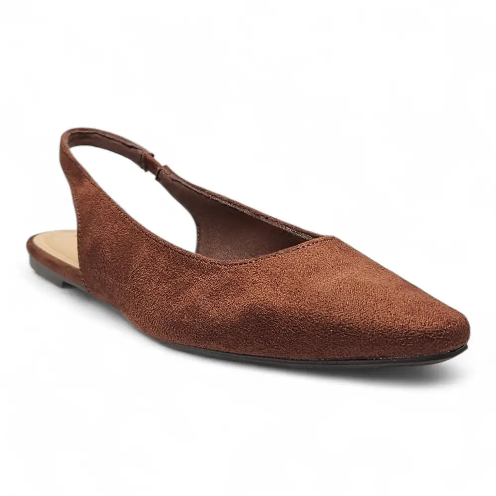 Nior Elegance Snip Toe Slingback Flat