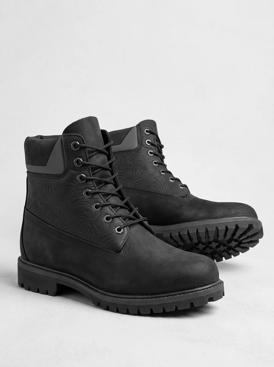 Unisex Outdoor Lover Topographic Map Print Work Boots