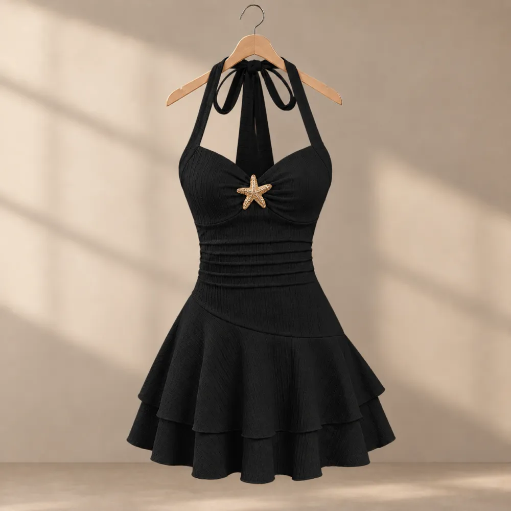 Knit Ruched Mini Dress
