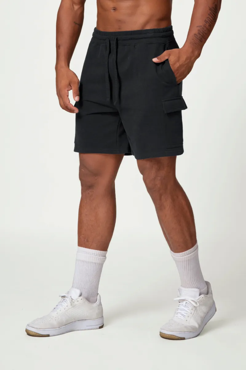 Breathable Drawstring Side Pocket Athletic Shorts