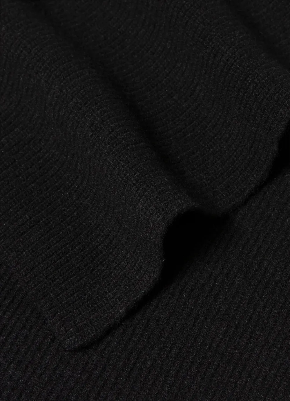 Cashmere Ribbed Scarf