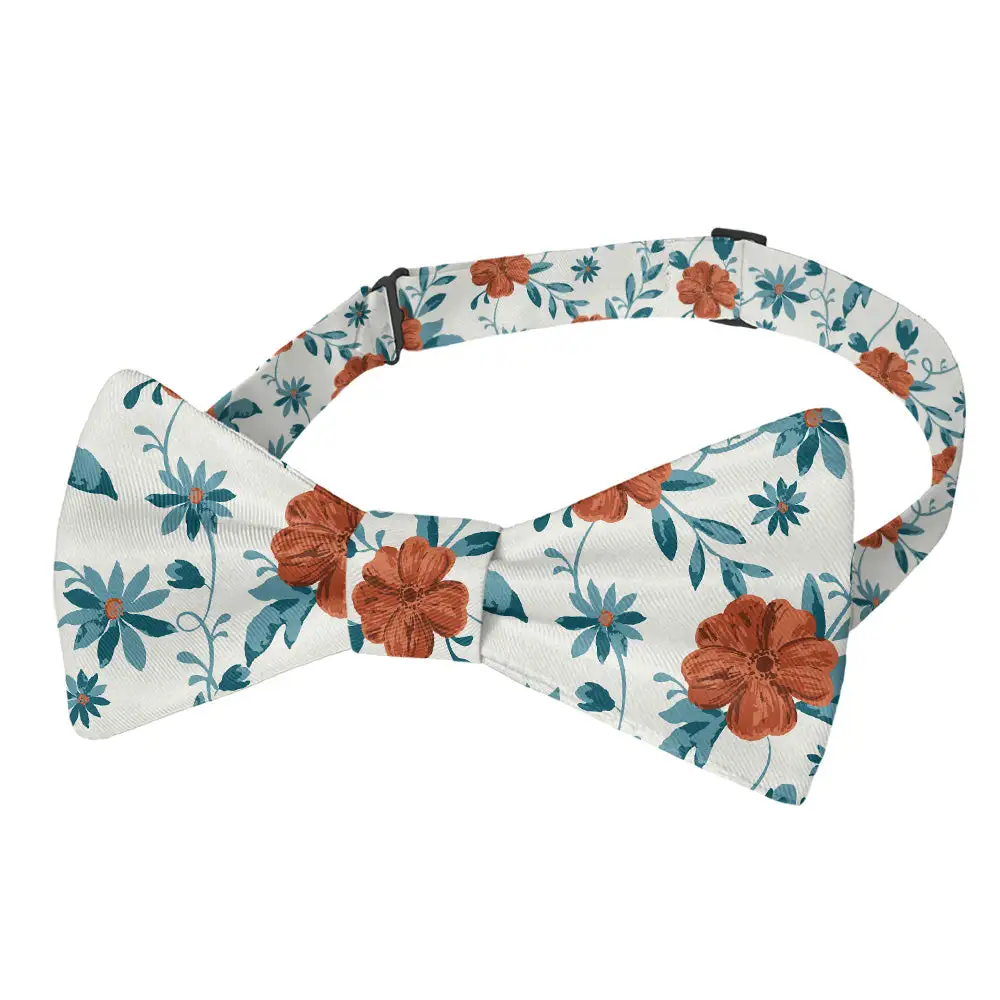 Impatiens Floral Motif Bow Tie
