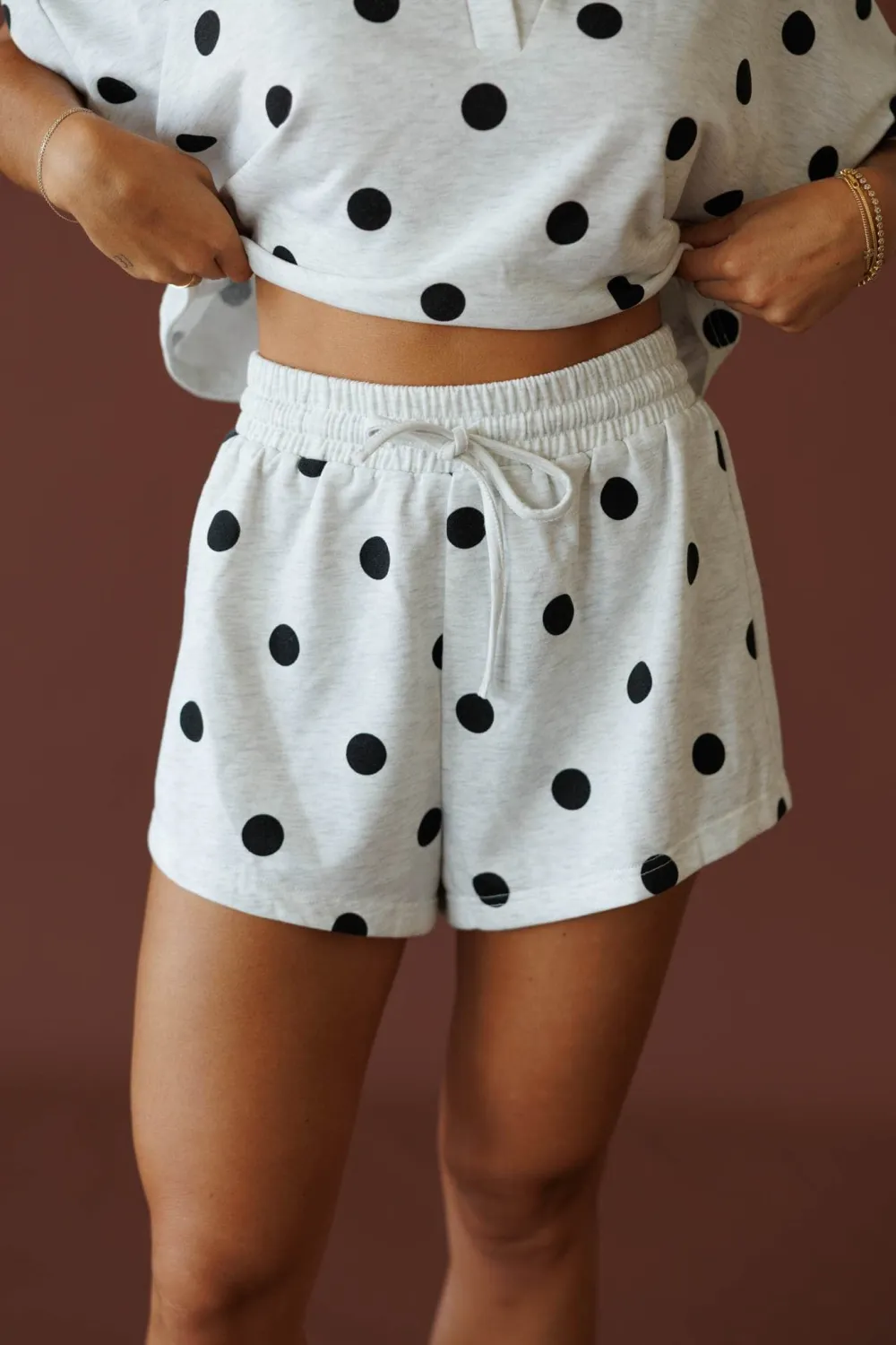 Cotton Polka Dot Casual Shorts