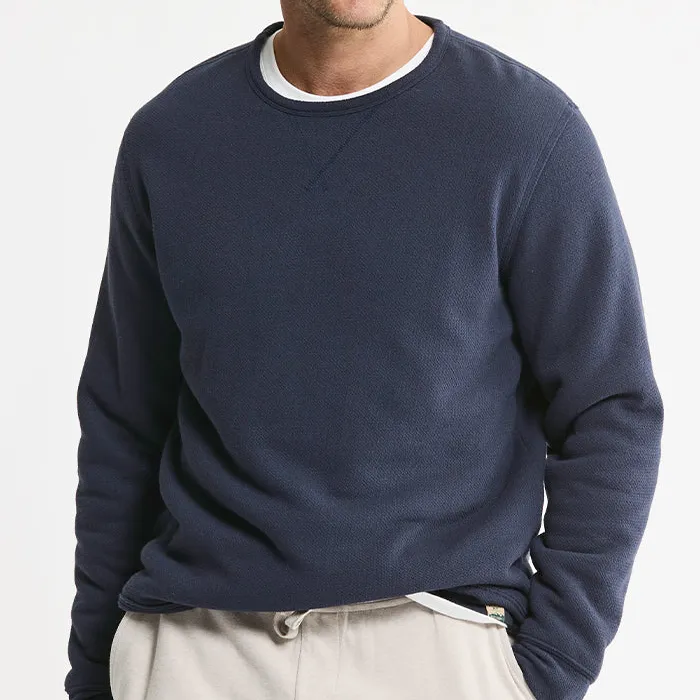 Recycled Jacquard Sherpa Lined Crewneck