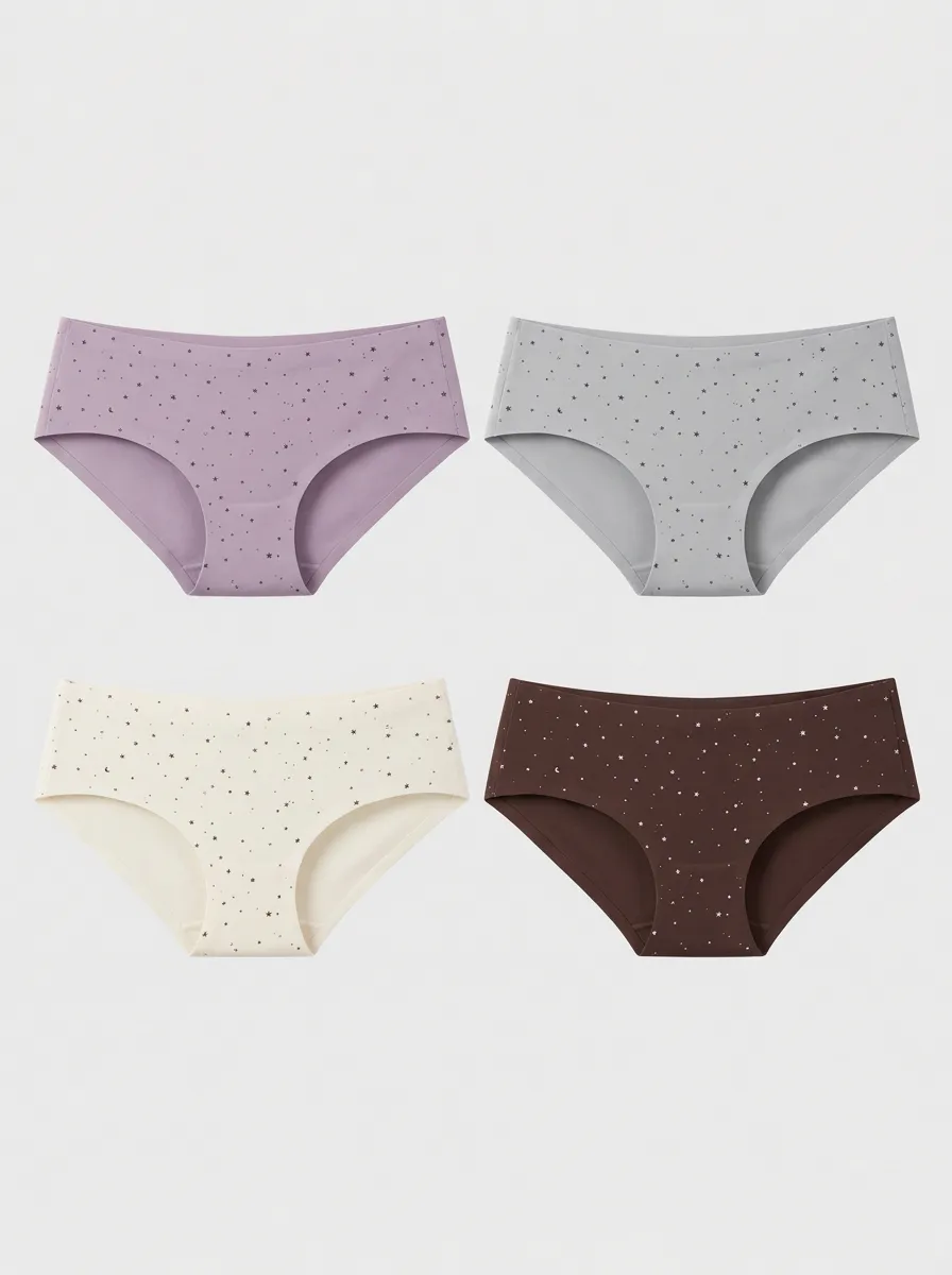 Women's Star Pattern Multi-pack Printed Panties