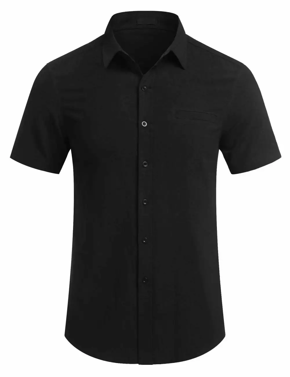 Linen Blend Button Front Shirt