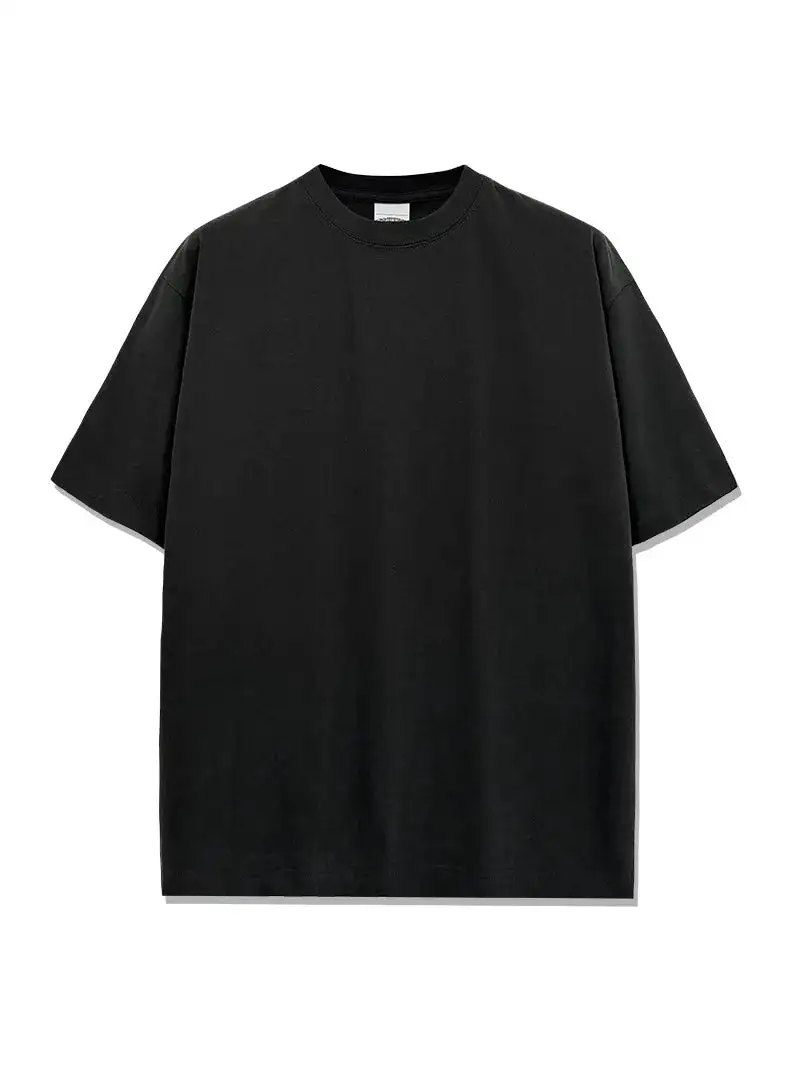 Woven Crew Neck Short Sleeve Tee