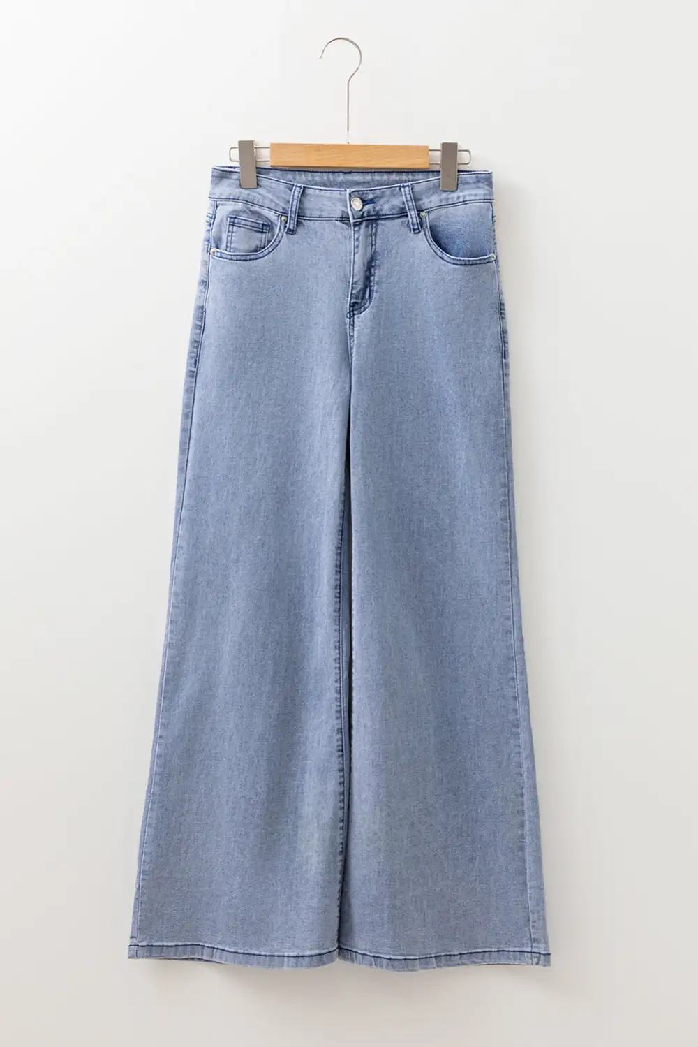 Ruched Easy Denim Jeans