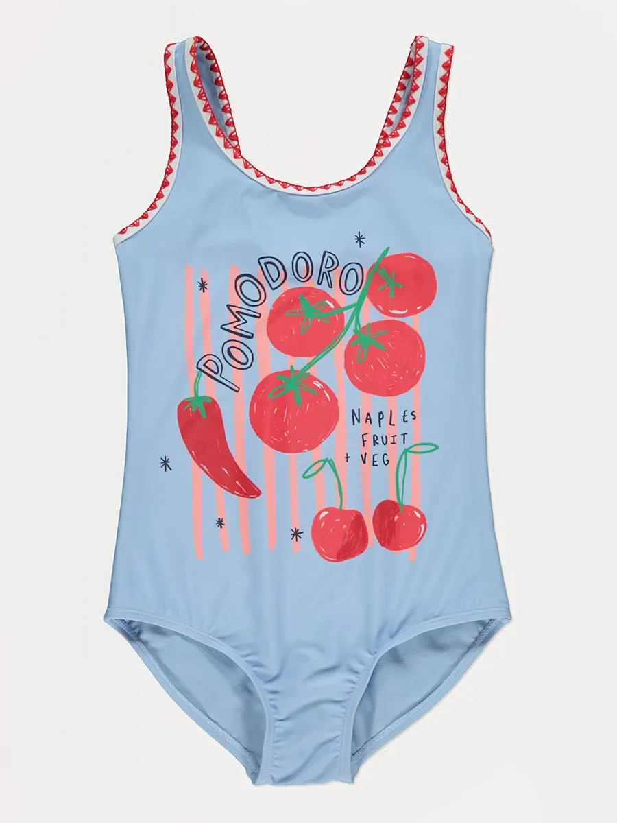 Blue Pomodoro Tomato Swimsuit