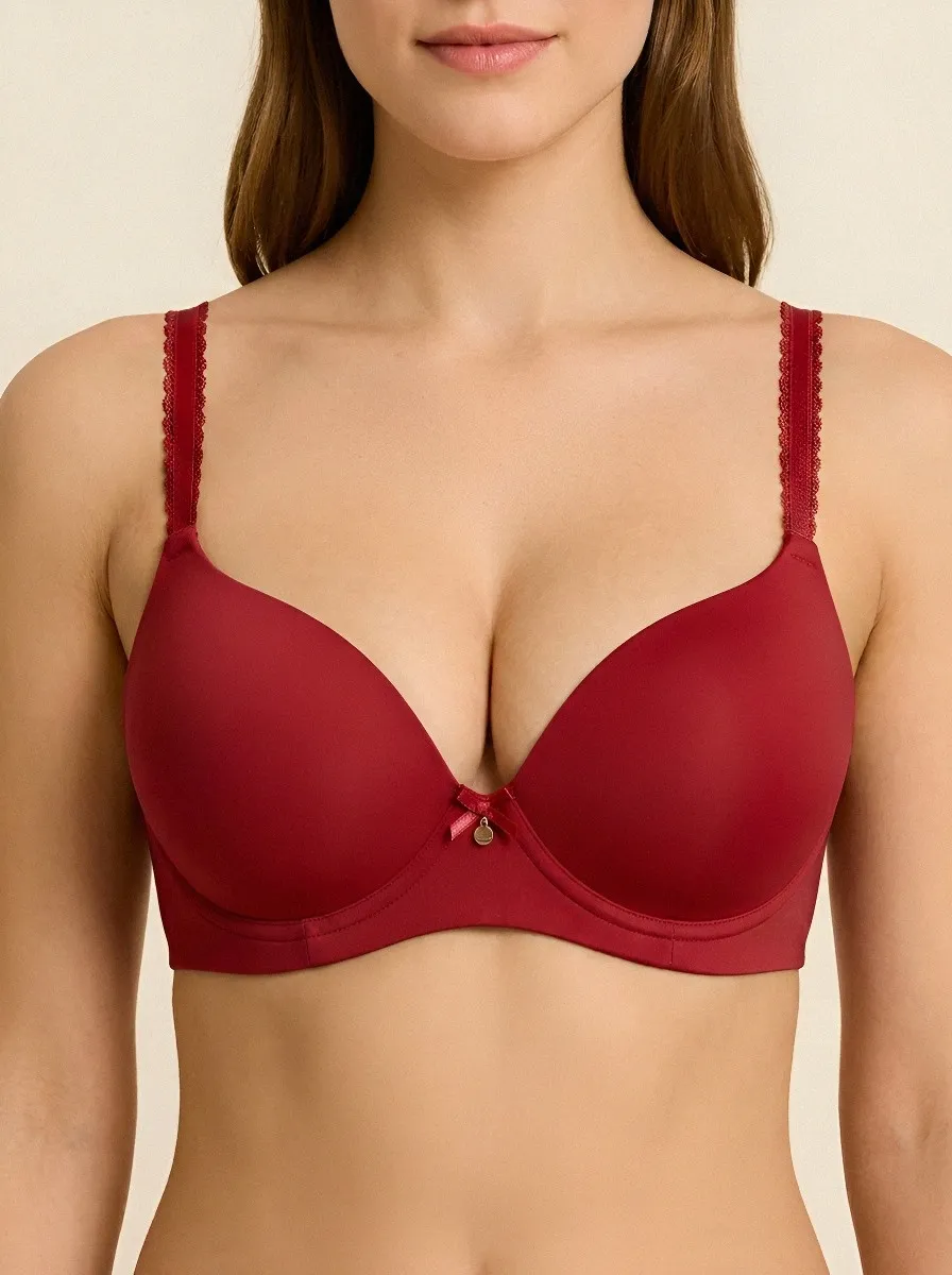 Women's Padded Underwire Seamless Adjustable-Strap Bra
