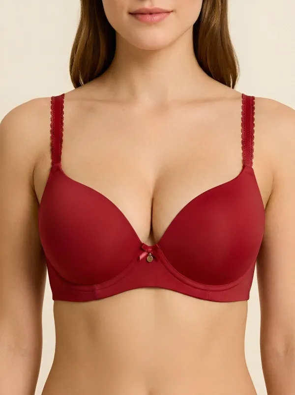 Women's Padded Underwire Seamless Adjustable-Strap Bra