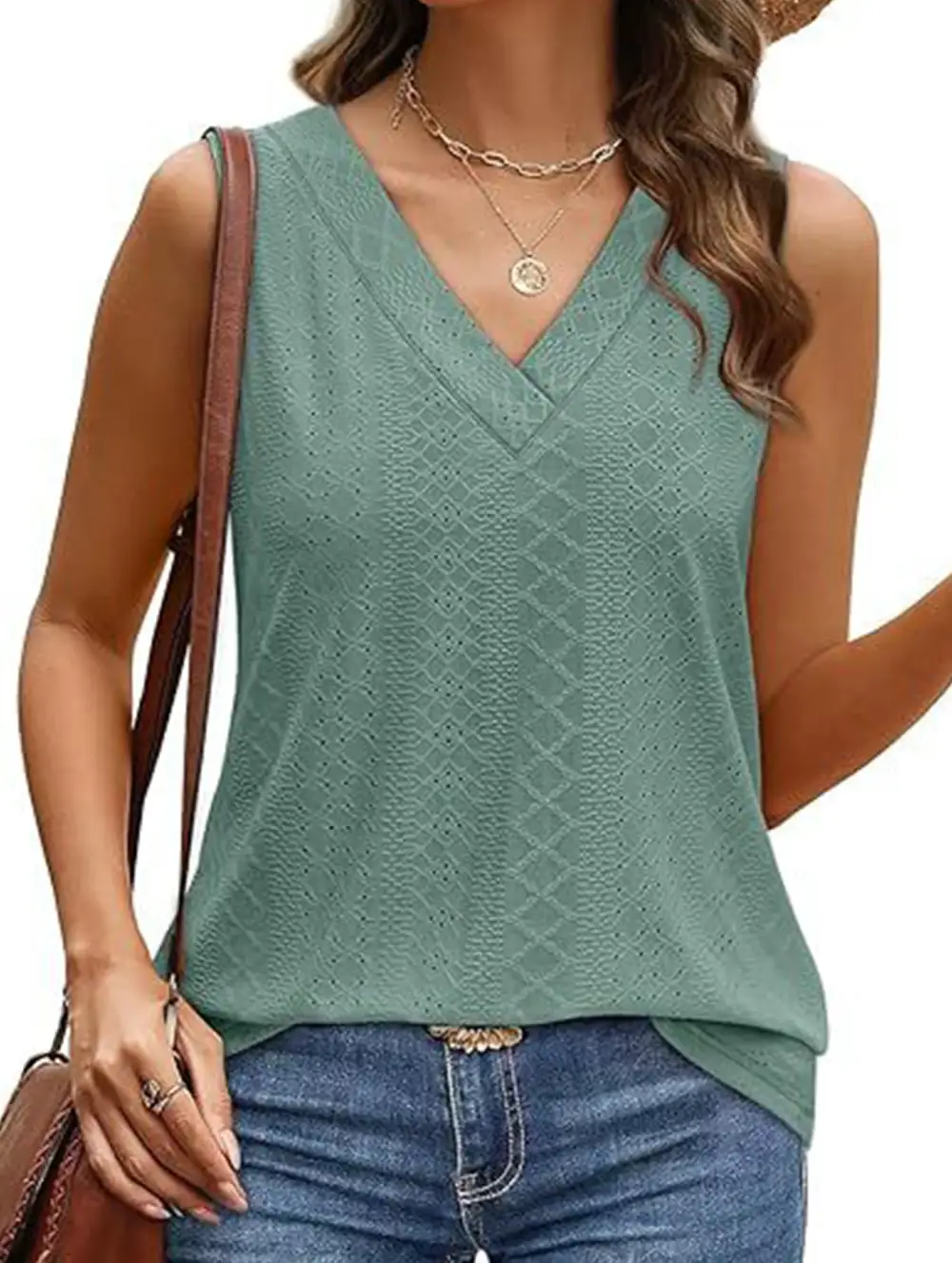 V Neck Loose Vest Top