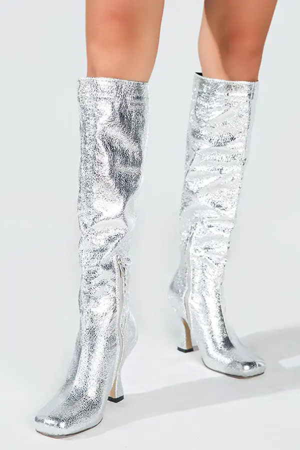 Bright Square-Toe Boots