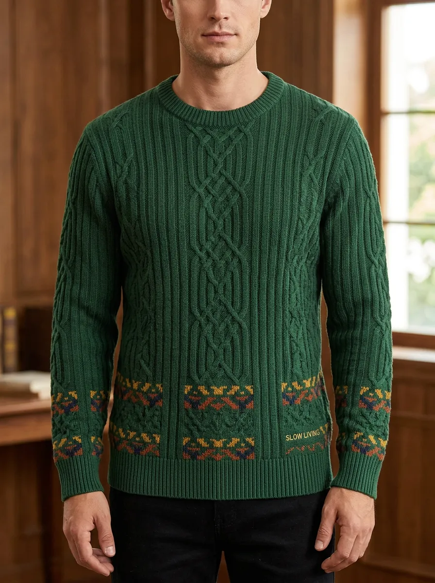 Men's Cable Knit Sweater