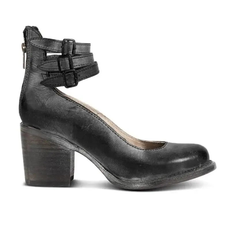  Block Heel Strap Shoes Apparel