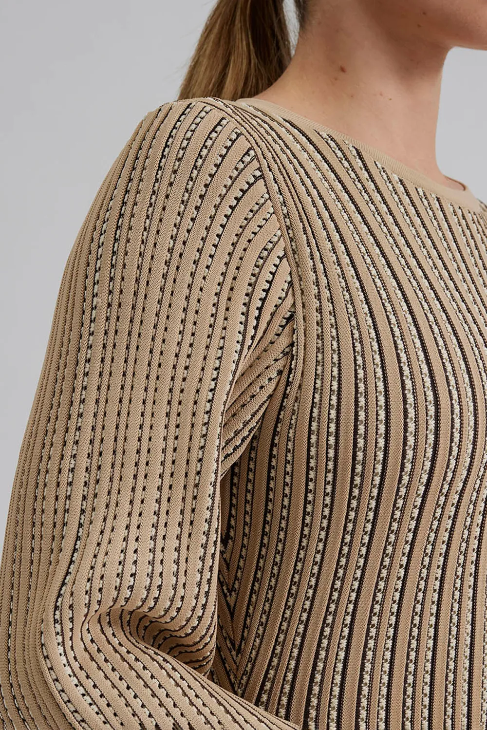 Ribbed Knit Midi Dress