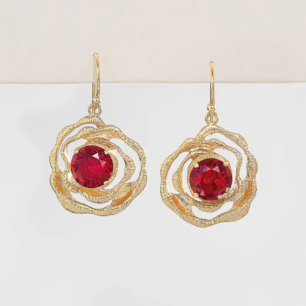 Minimal Crystal Drop Earrings