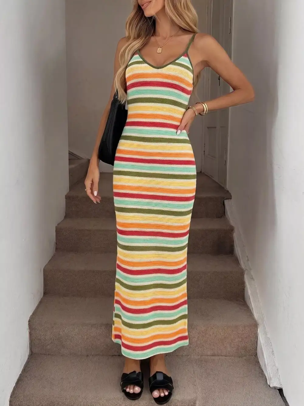 Everyday Bodycon Knit Midi Dress